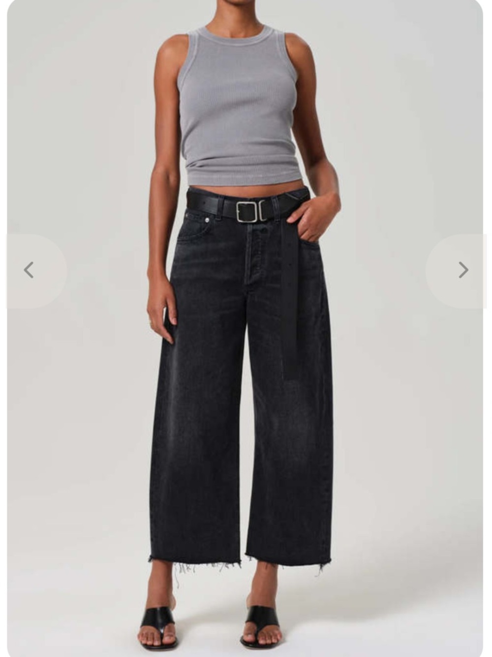 Citizens of Humanity Alya Frayed Crop Size 34